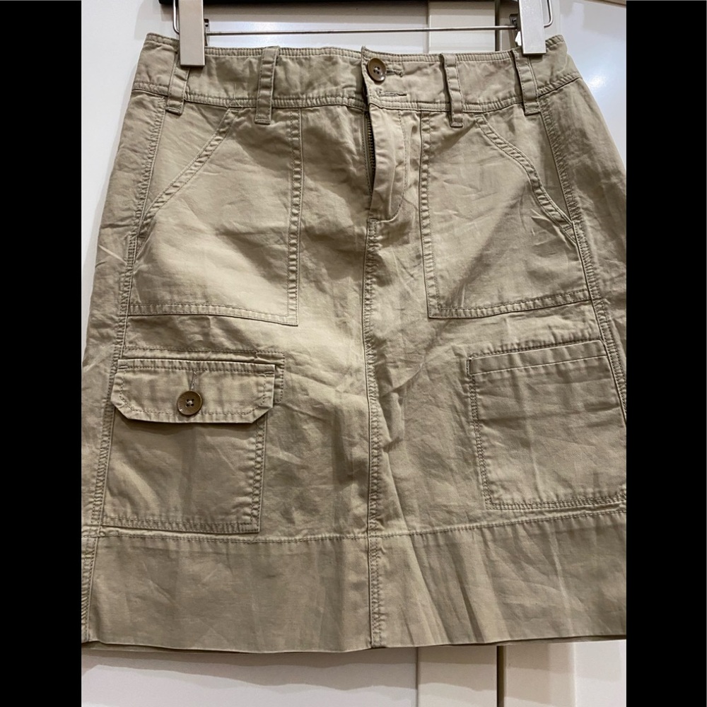 Anthropologie Khaki Mini Shirt